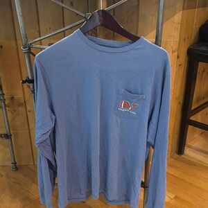 Vineyard Vines Men's Classic Blue Long Sleeve Tee